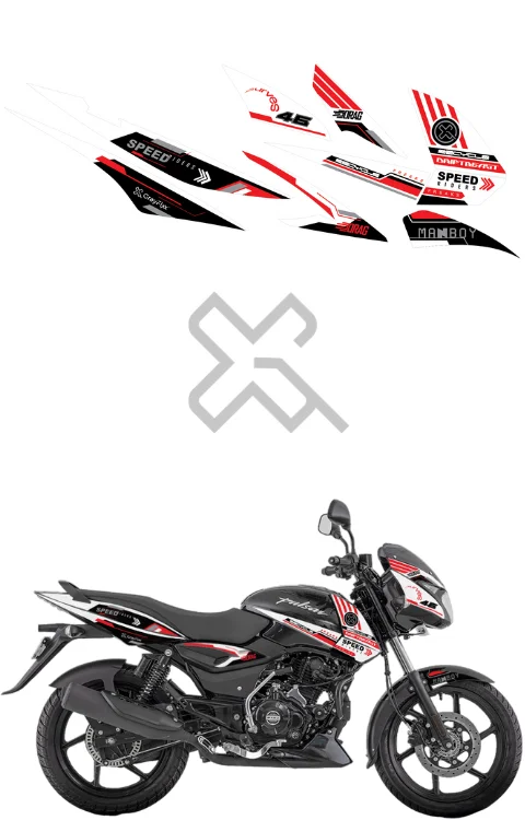 Drift Beast Edition Sticker Compatible with Pulsar 125/150/180 | Printed In Premium Gloss Vinyl With FPF(Fade Protection Film), Water Proof, Precut Sticker, Pack Of 1 Compatible with Both Side
